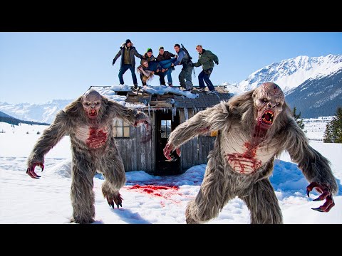 【映画紹介】凍てついた山の高地で、友人たちが廃屋に閉じ込められ、氷の荒野に潜む致命的な雪の怪物に狙われる。